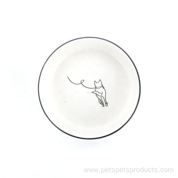 Support Samples Wholesale Custom White Ceramic Pet Bowl